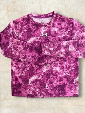 Under Armour Pink Camo Long Sleeve Workout Shirt